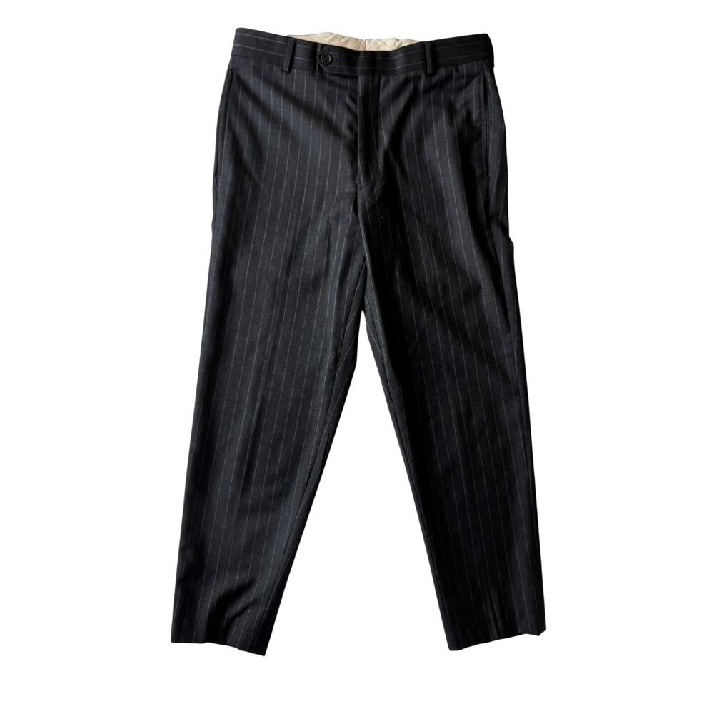 Brooks Brothers Wool Pinstripe Dress Pants 32 Italian Preppy Academia VBC Fabric